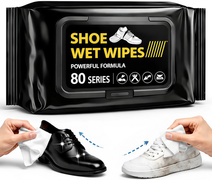 Instant Shoe Cleaning Wipes (Pack of 2 x 80 Wipes)