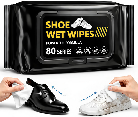 Instant Shoe Cleaning Wipes (Pack of 2 x 80 Wipes)