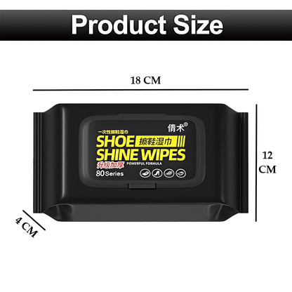 Instant Shoe Cleaning Wipes (Pack of 2 x 80 Wipes)